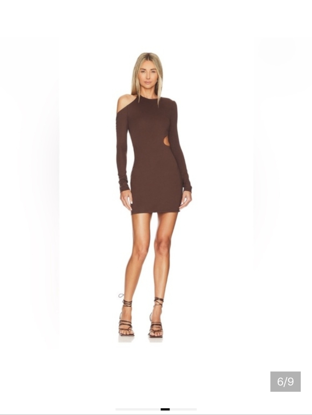 Camila Coelho Maya Mini Dress in Chocolate Brown size small